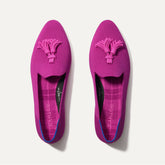 The Almond Tassel Loafer - Pink Bramble
