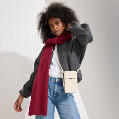 The Phone Crossbody - White Sand