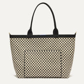 The Zip Travel Tote - Tuxedo Midi Check