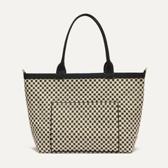 The Zip Travel Tote - Tuxedo Midi Check