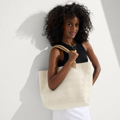 The Lightweight Tote - Ivory Perf