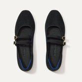 The ReVelvet™ Double Buckle Mary Jane - ReVelvet™ Black
