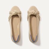 The Knot Ballet Flat - Ecru