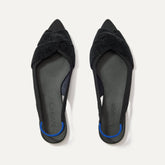 The Twist Point Slingback - Black