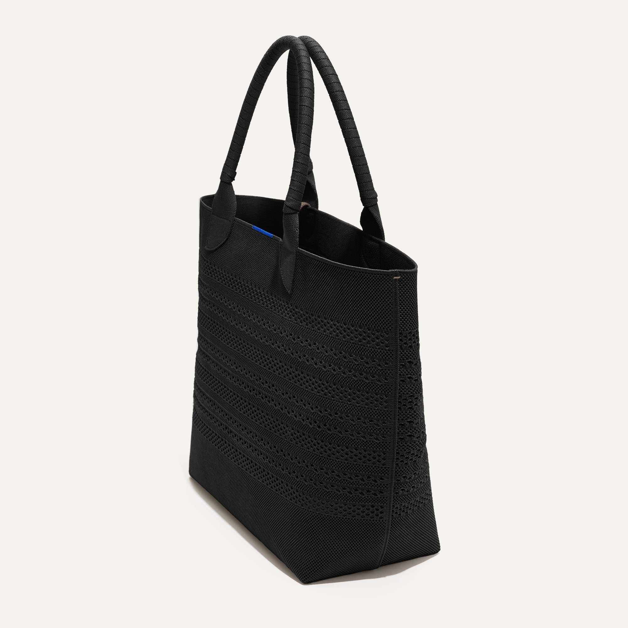 The Lightweight Tote - Black Crochet