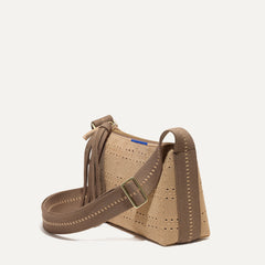 The Casual Crossbody - Brown Perf