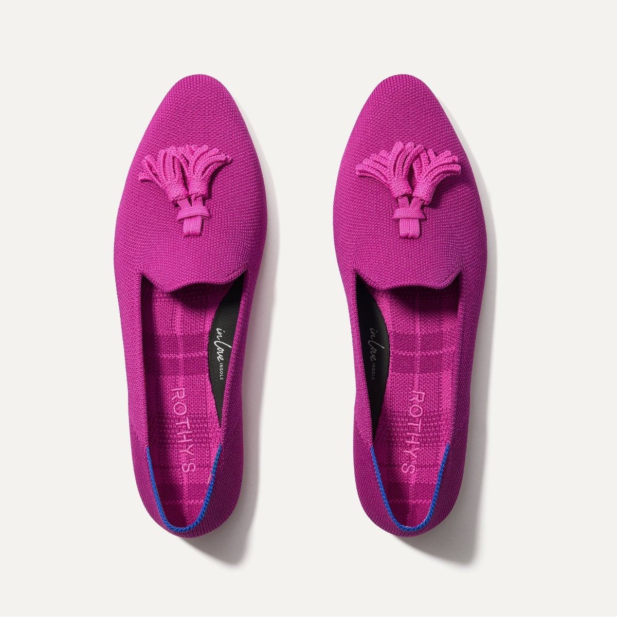 The Almond Tassel Loafer - Pink Bramble