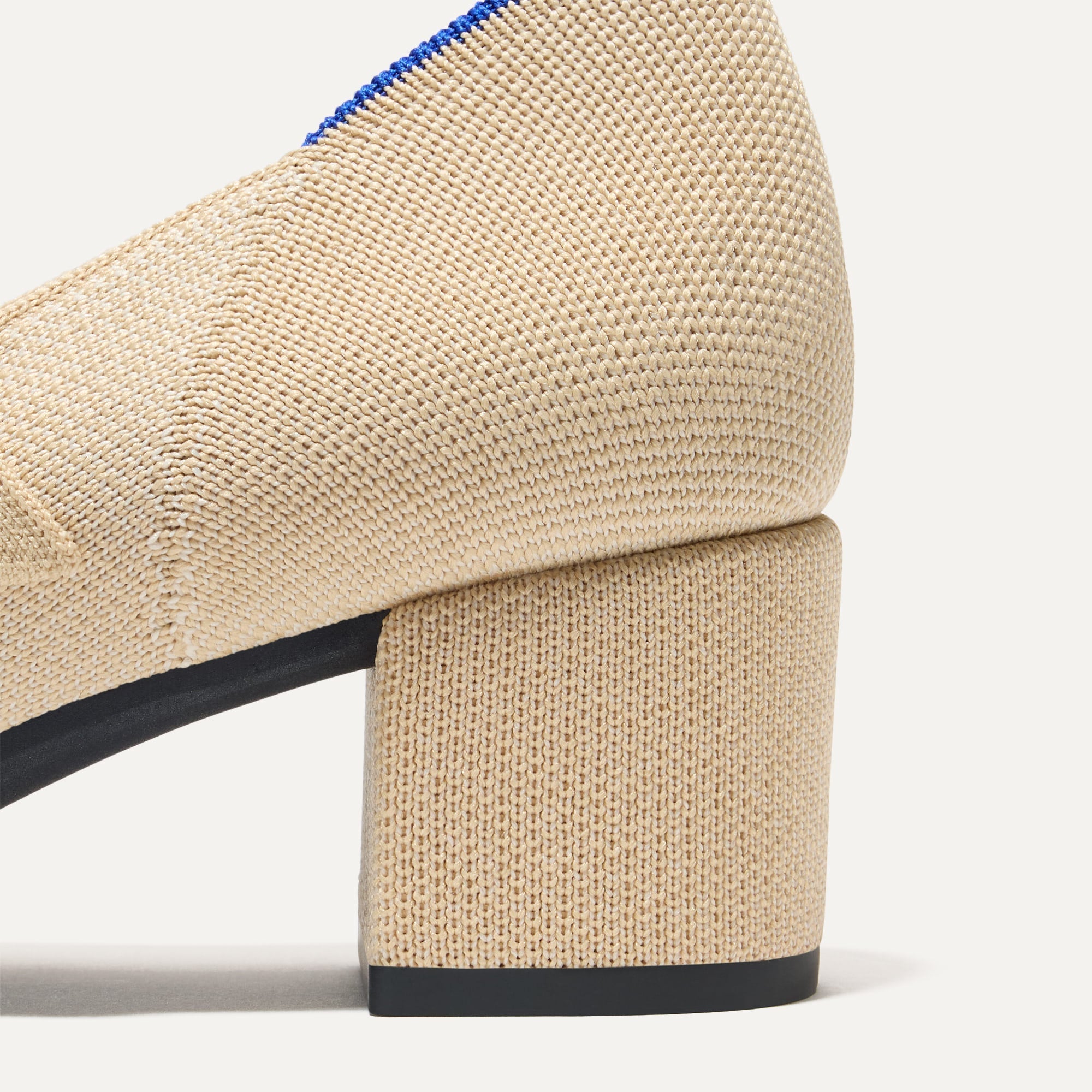 The Mary Jane Heel - Cream Captoe