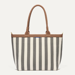 The Lightweight Zip Tote - Cabana Stripe