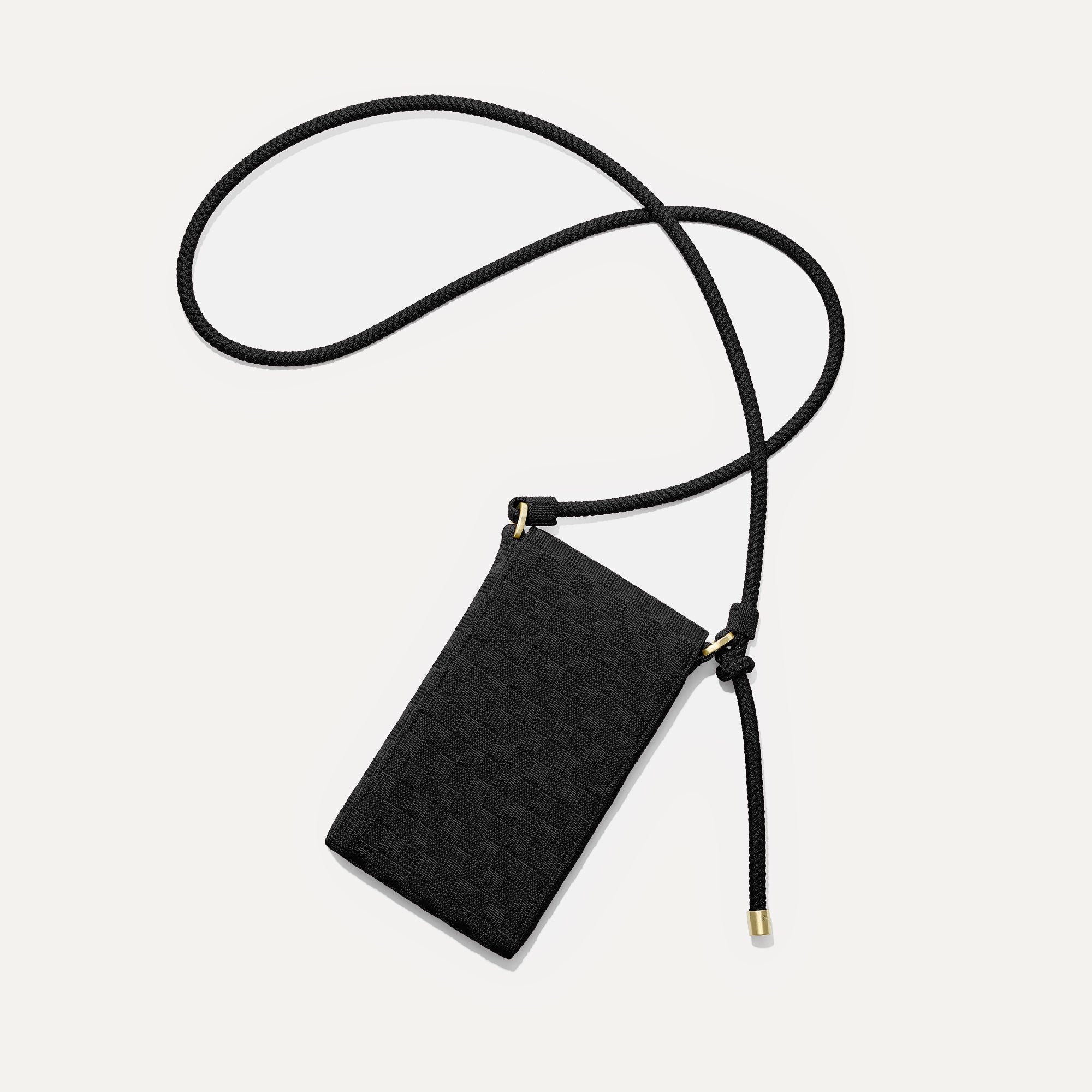 The Phone Crossbody - Black Sand