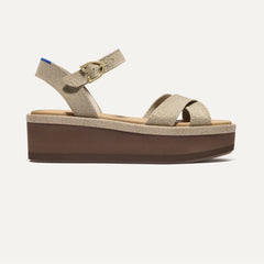 The Criss–Cross Lightweight Wedge Sandal - Aurora