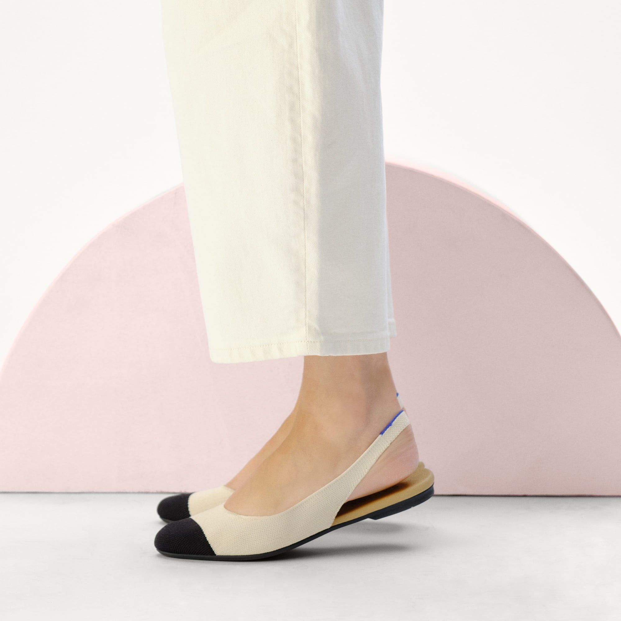 The Almond Slingback - Conch Captoe
