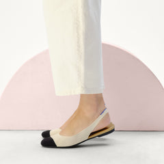 The Almond Slingback - Conch Captoe