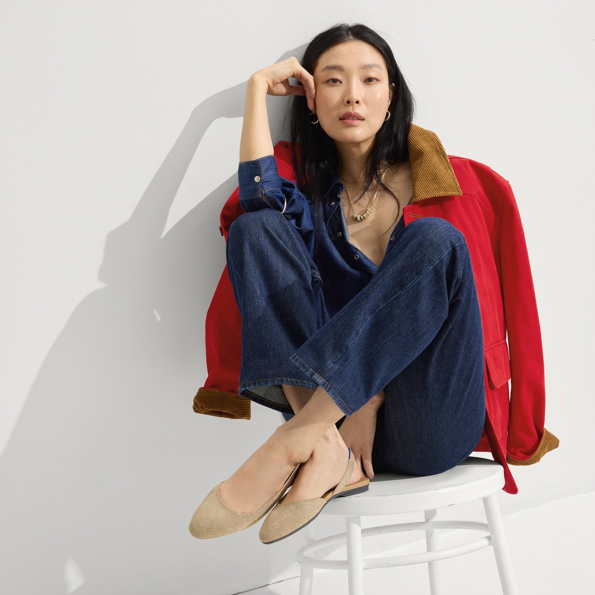 The Almond Slingback - Metallic Prosecco