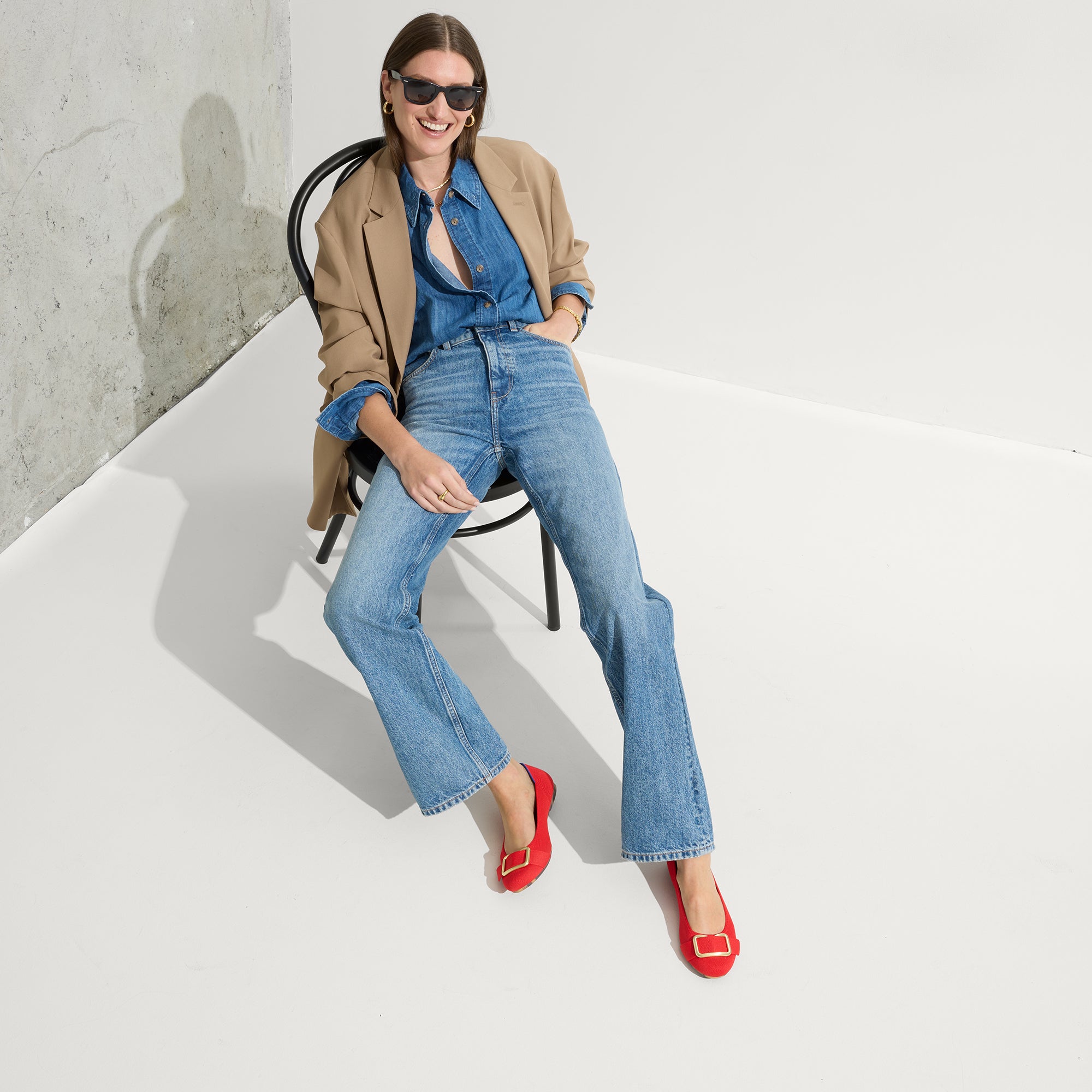 The Emblem Ballet Flat - Cardinal