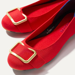 The Emblem Ballet Flat - Cardinal