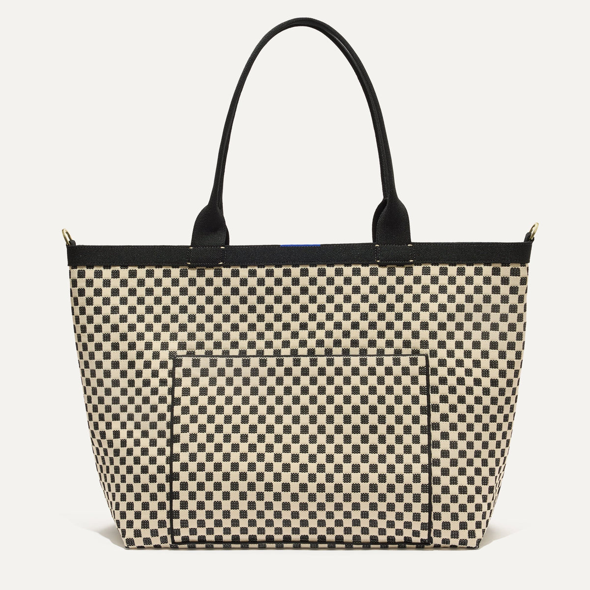 The Zip Travel Tote - Tuxedo Midi Check