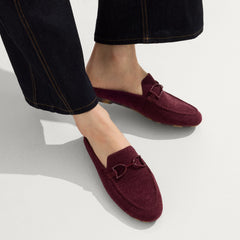 The ReVelvet™ Double Bit Loafer Mule - ReVelvet™ Syrah