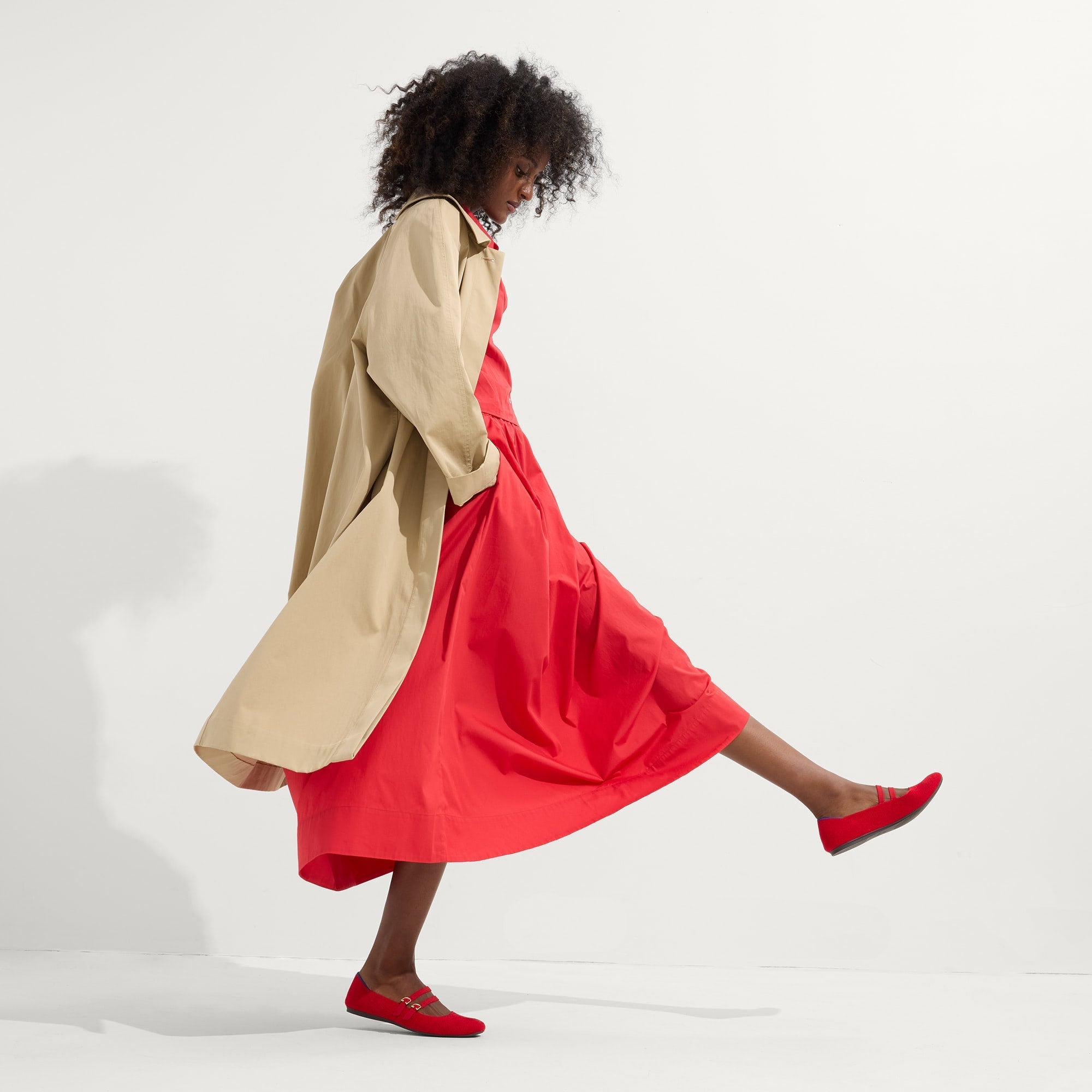 The ReVelvet™ Double Buckle Mary Jane - ReVelvet™ Red Crisp