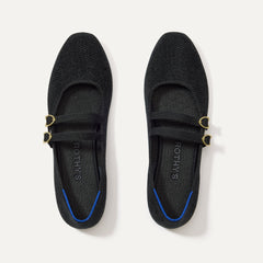 The ReVelvet™ Double Buckle Mary Jane - ReVelvet™ Black