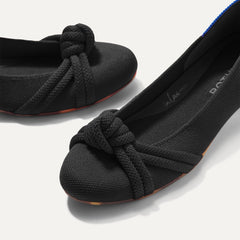 The Knot Ballet Flat - Black