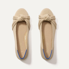 The Knot Ballet Flat - Ecru