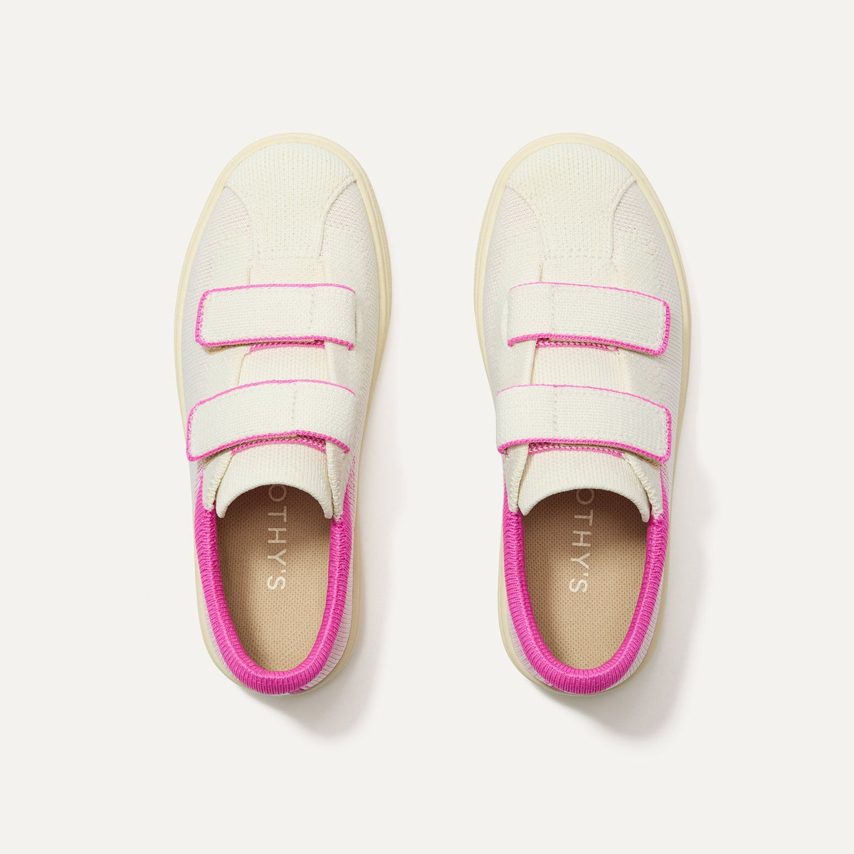 The Kids Strap Sneaker - Pink Taffy